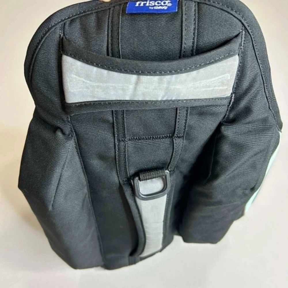 Frisco by Chewy Dog Life Jacket Black Mint Green Reflective Safety Vest Large